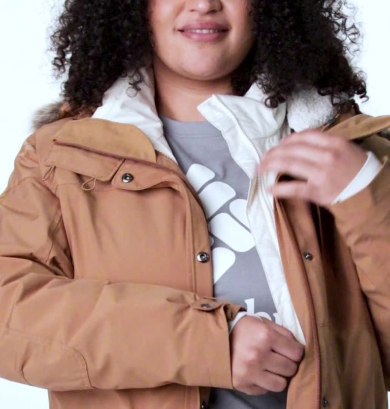 Women's Columbia Watson Lake Omni-Heat Infinity Interchange Insulated Jackets Light Brown | Plus Size CA-W8615